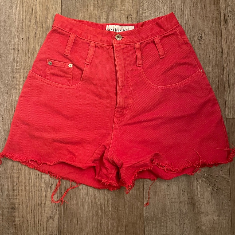 Vintage High Waisted Red Shorts